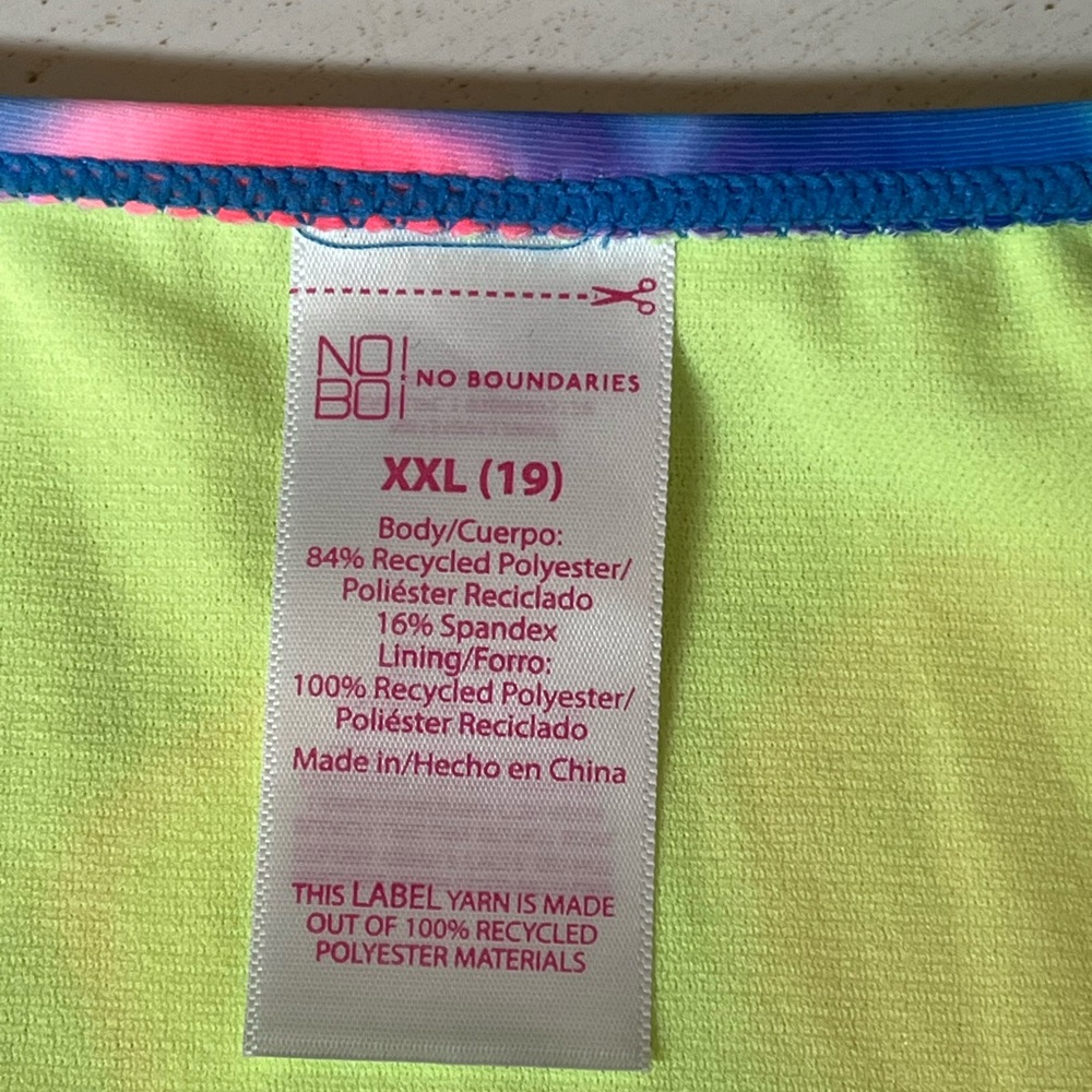 🩵 No boundaries tie dye High-Waisted Bikini Bottoms size 19 - Picture 6 of 8